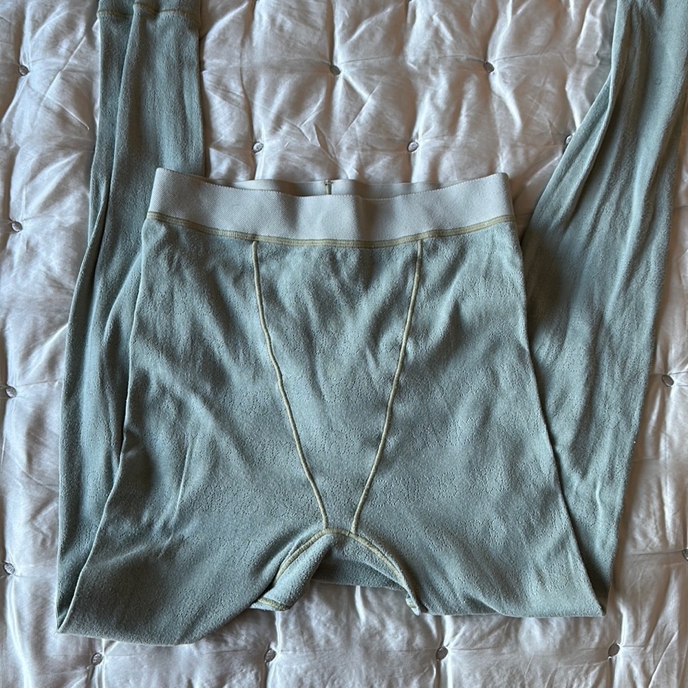 Skims pointelle LOGO LEGGING | MINERAL